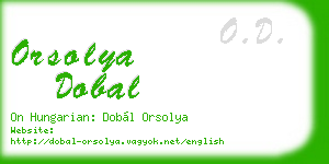 orsolya dobal business card